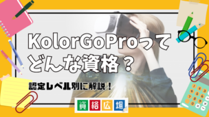 KolorGoProってどんな資格？認定レベル別に解説！